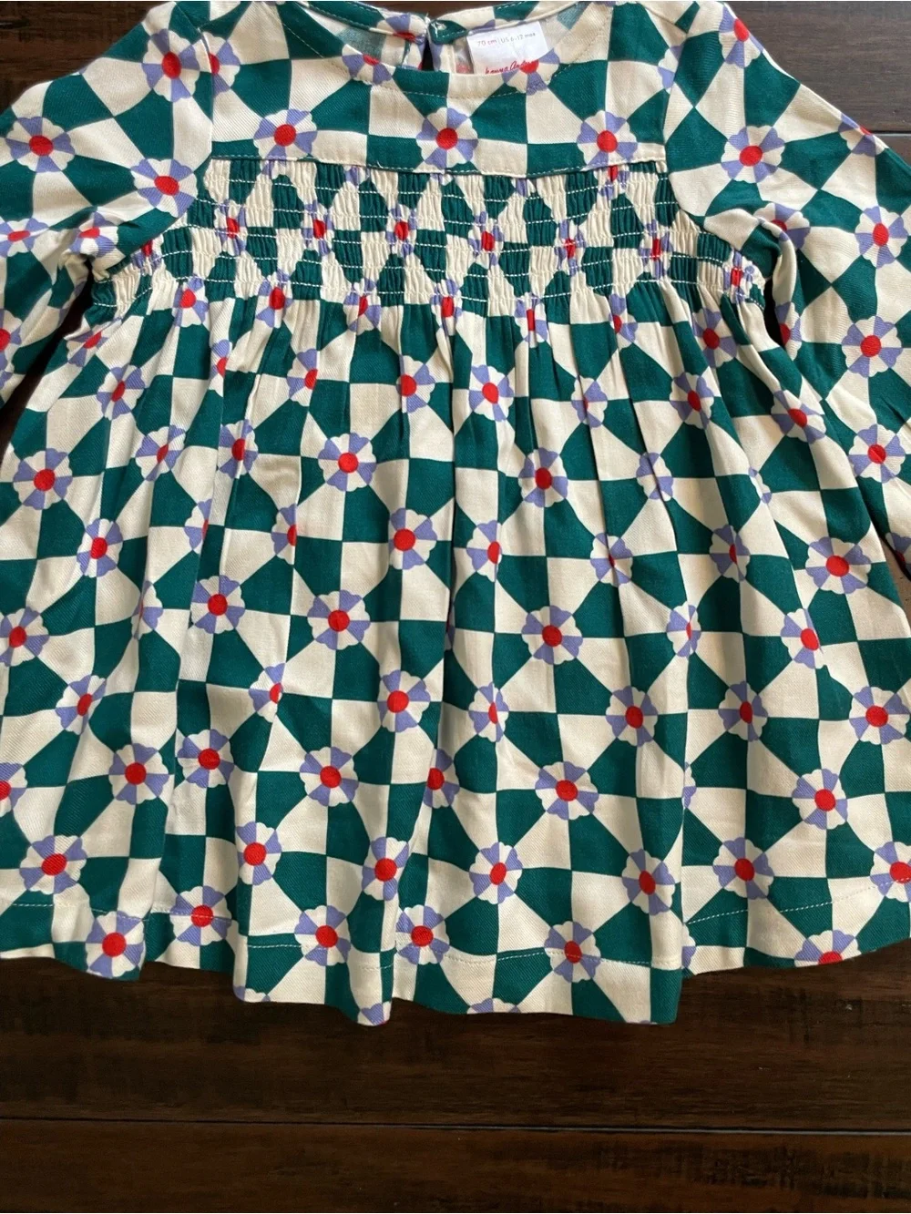 Hanna Andersson Baby Checkerboard Woven Dress